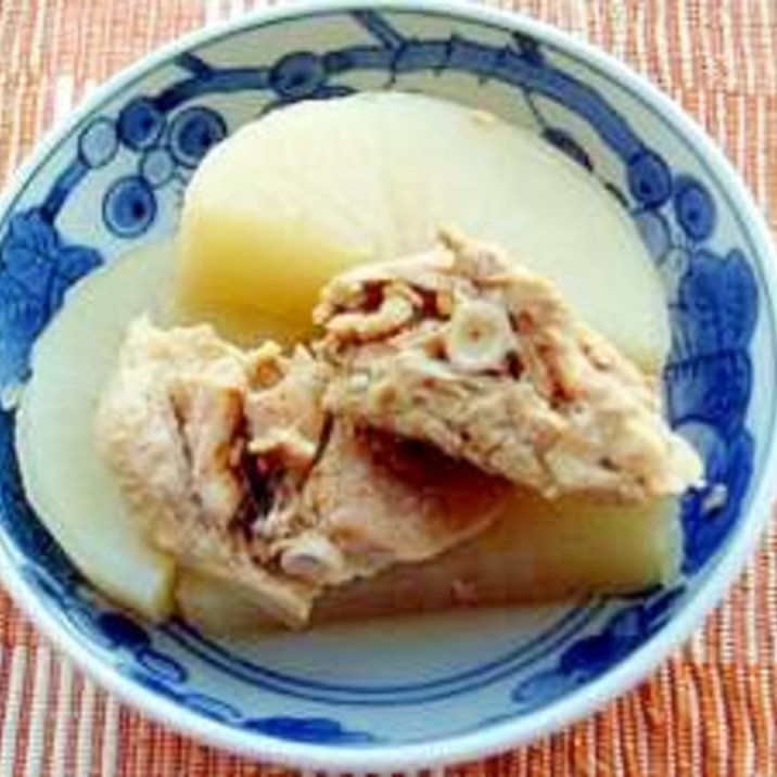 頑張れ東北 復興支援 大根とサケ缶の煮物 レシピ 作り方 By Kuma Kichi77 楽天レシピ